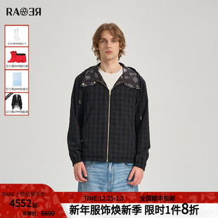 IP系列双面穿黑色休闲外套夹克男 2025秋冬新款 情侣款 RARE威雅男装