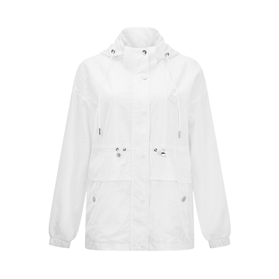 RARE威雅女装连帽白色外套