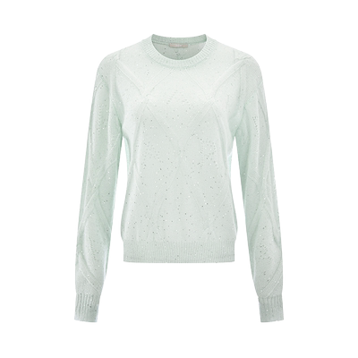 RARE威雅女装绿色长袖毛衫