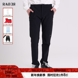 裤 RARE威雅男裤 男士 户外风银色小logo印花直筒休闲裤 子 秋冬新款