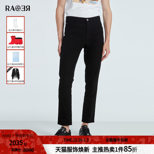 版 修身 后袋经典 飞狮绣花男士 RARE威雅男裤 休闲裤 秋冬新款