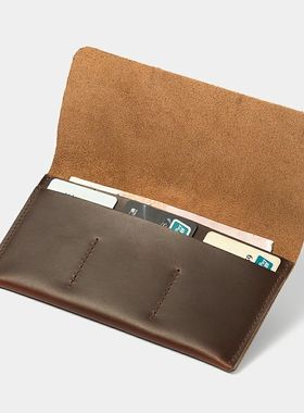 拿手款疯马皮长款钱薄包女作手男包手小抓新个包款性包潮