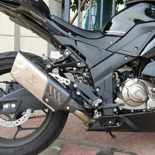 适用于摩托车改装排气管跑车音适用NK250SR 450sr黄龙追600排气管