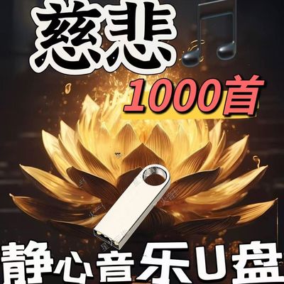 慈悲静心音乐U盘传统悠扬歌曲优盘MP3播放机随身听通用