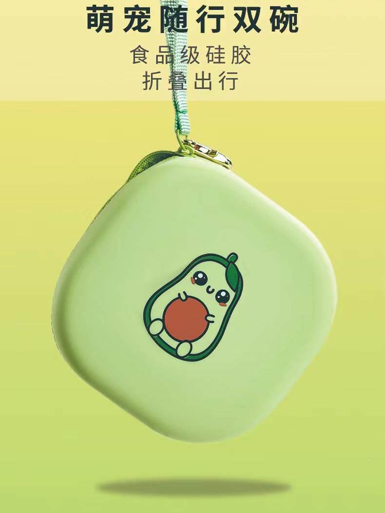 狗折叠碗宠物便携式硅胶外出碗狗碗狗水盆饮水器户外出喝水食盆狗