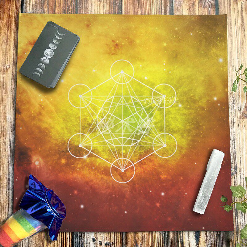 绒布星空布六芒星桌布塔牌罗推牌布背景布小挂布装饰布仪式布台布