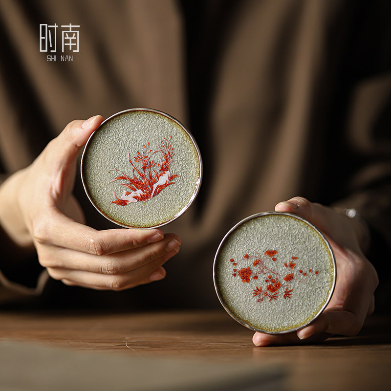 时南梅兰竹菊精致古风迷你小果碟