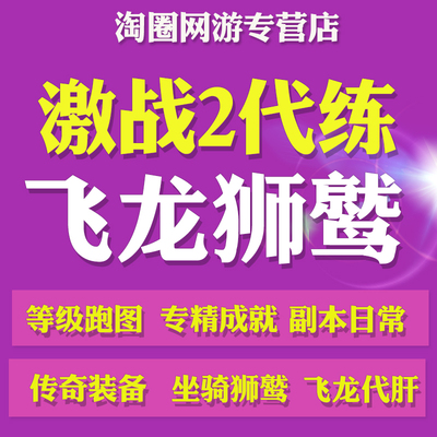 激战2代练代肝等级跑图副业专精英雄点成就传奇武器坐骑狮鹫飞龙