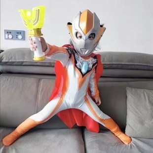 女童演出服装万圣节小女孩格丽乔奥特曼发光衣服中小童玩具连体衣