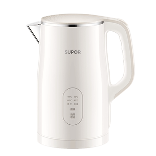 苏泊尔电热水壶 17S03F 1.7L家用无缝内胆精准控温双层防烫烧水SW