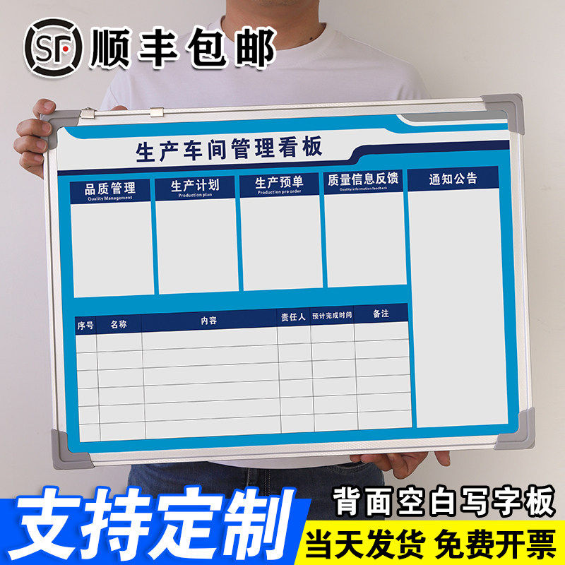 【生产车间管理看板】白板写字板
