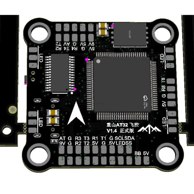 AT32F435穿越机/多旋翼飞控重山AT32