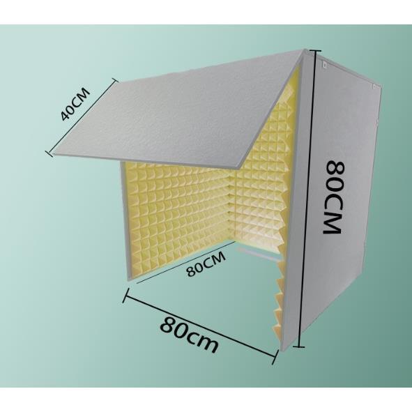 家用简易桌面录音棚可拆卸易收纳隔音罩喜马拉雅有声主播除房混