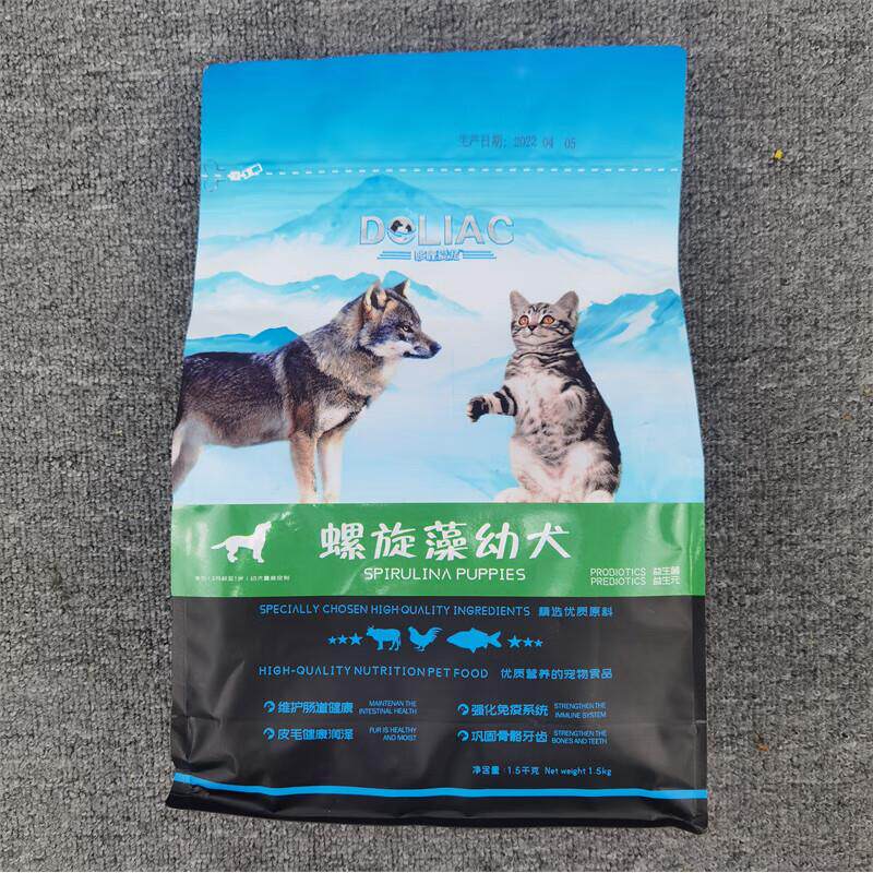 OIMGdoli哆哩爱宠奶糕全犬种小型幼犬成犬螺旋藻狗粮1.5kg比熊去