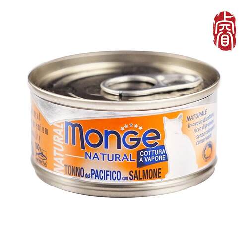 MONGE意大利梦MONGE吉猫罐头进口宠物猫咪营养零食 80g 金枪鱼+三