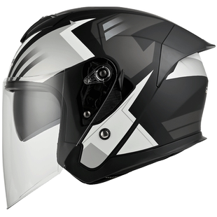 酷骑宝双镜片摩托车蓝牙头盔摩托车头盔半盔续航长四季通用半覆式