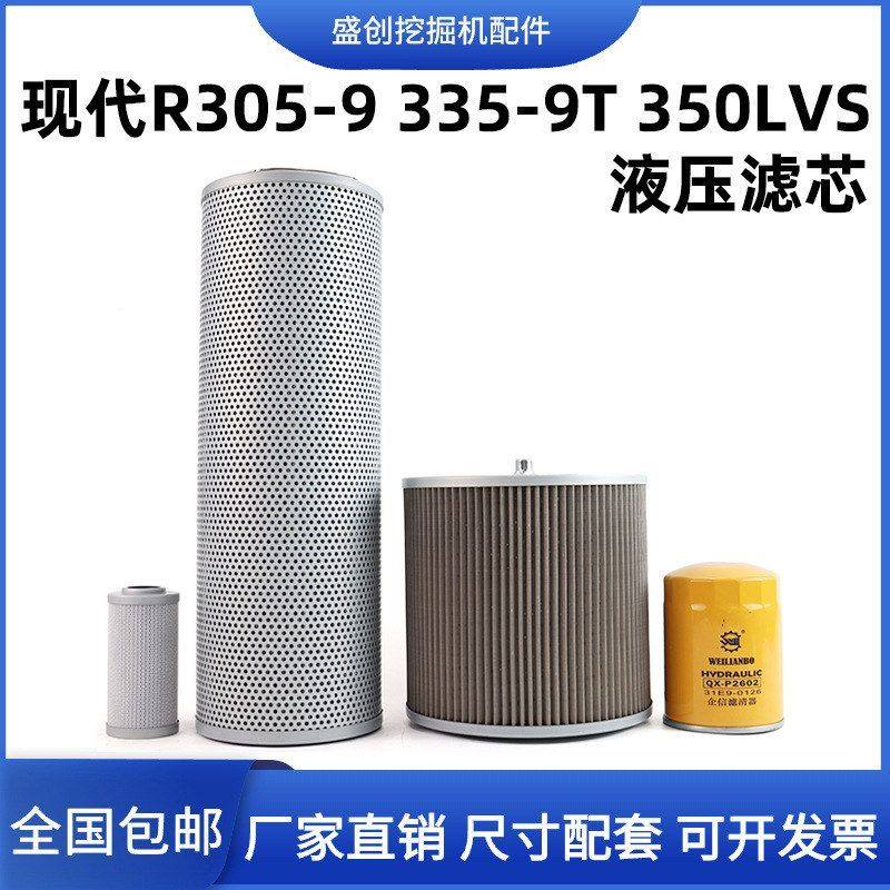 挖掘机现代R305-9 335-9T 3050LVS液压回油滤芯进油先导管路配件,机械设备,其他机械设备,淘宝优惠券,粉丝福利购,淘宝优惠卷