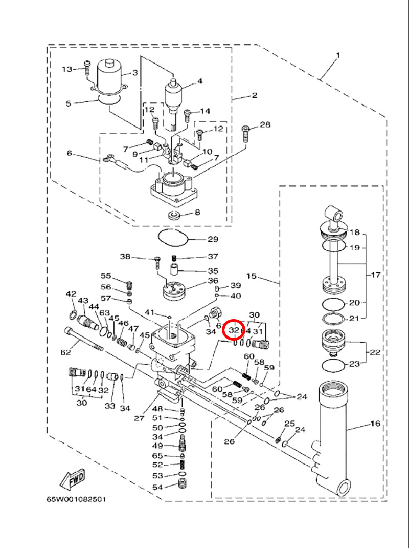 32翟墨雅马哈舷外机船外挂机橡皮