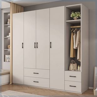 杰鑫兰衣柜家用卧室生态板收纳大衣橱简约现代定制柜子