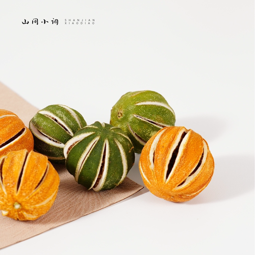 【黄橙绿橘】圣诞树装饰挂饰天然植物水果干进口高端圣诞树道具