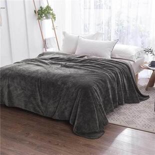 Flannel Fleece Sofa Throw Soft Travel Blanket Warm Bedspread