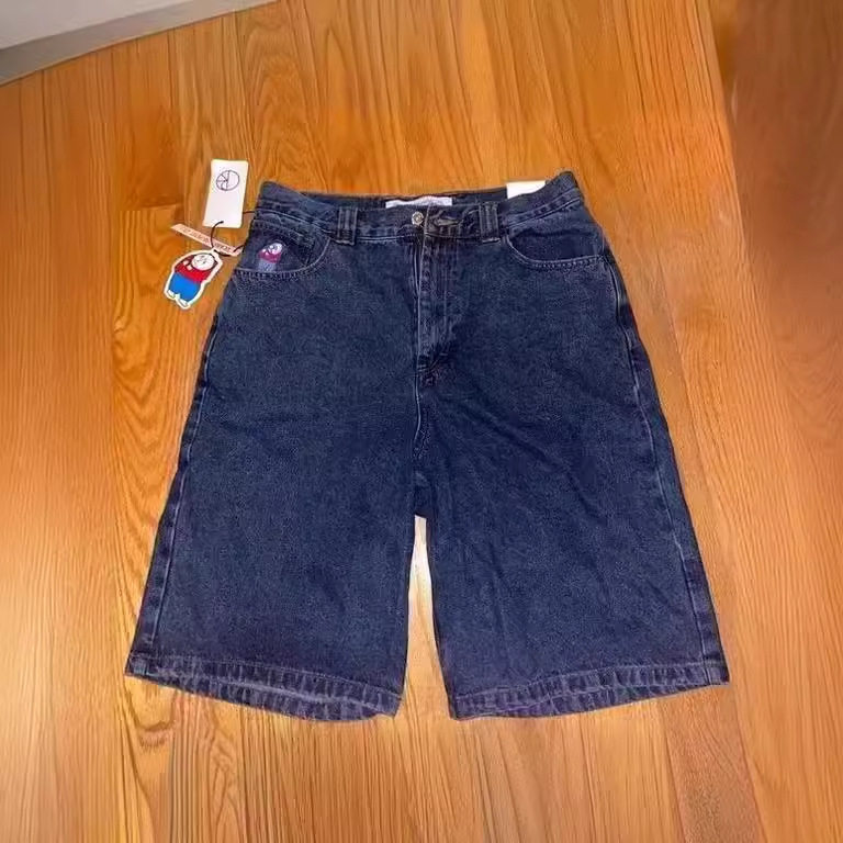 Polar big boy denim shorts Men's jeans jnco 极地大男孩牛 - 实物图