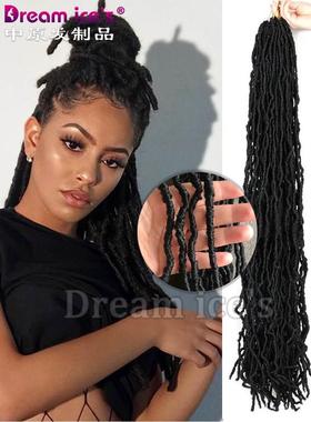 36Inch Nu Locs Crochet Braid Hair Soft Deadlocks非洲脏辫接发
