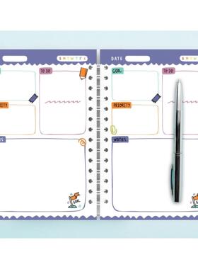 Simplified planner study plan book time management Students