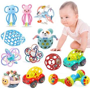 Newborn Games Baby Toys 0 12 Months Soft Baby Teether Rattle
