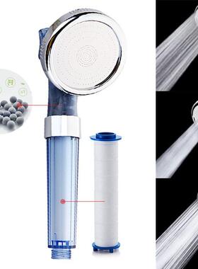 Three-step filter shower head family pressurized water