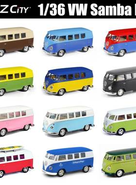 1/36 Volkswagen T1 Samba Bus Toy For Children RMZ City Class