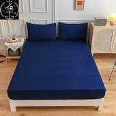 枕套 sheets Size King pillow bed sheet 纯色床笠 fitted cases
