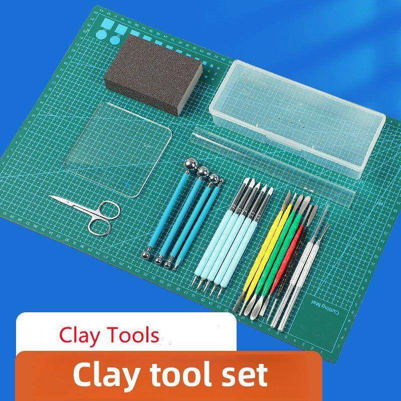 粘土工具聚合物建模雕塑雕塑DIY石塑料粘土材料
