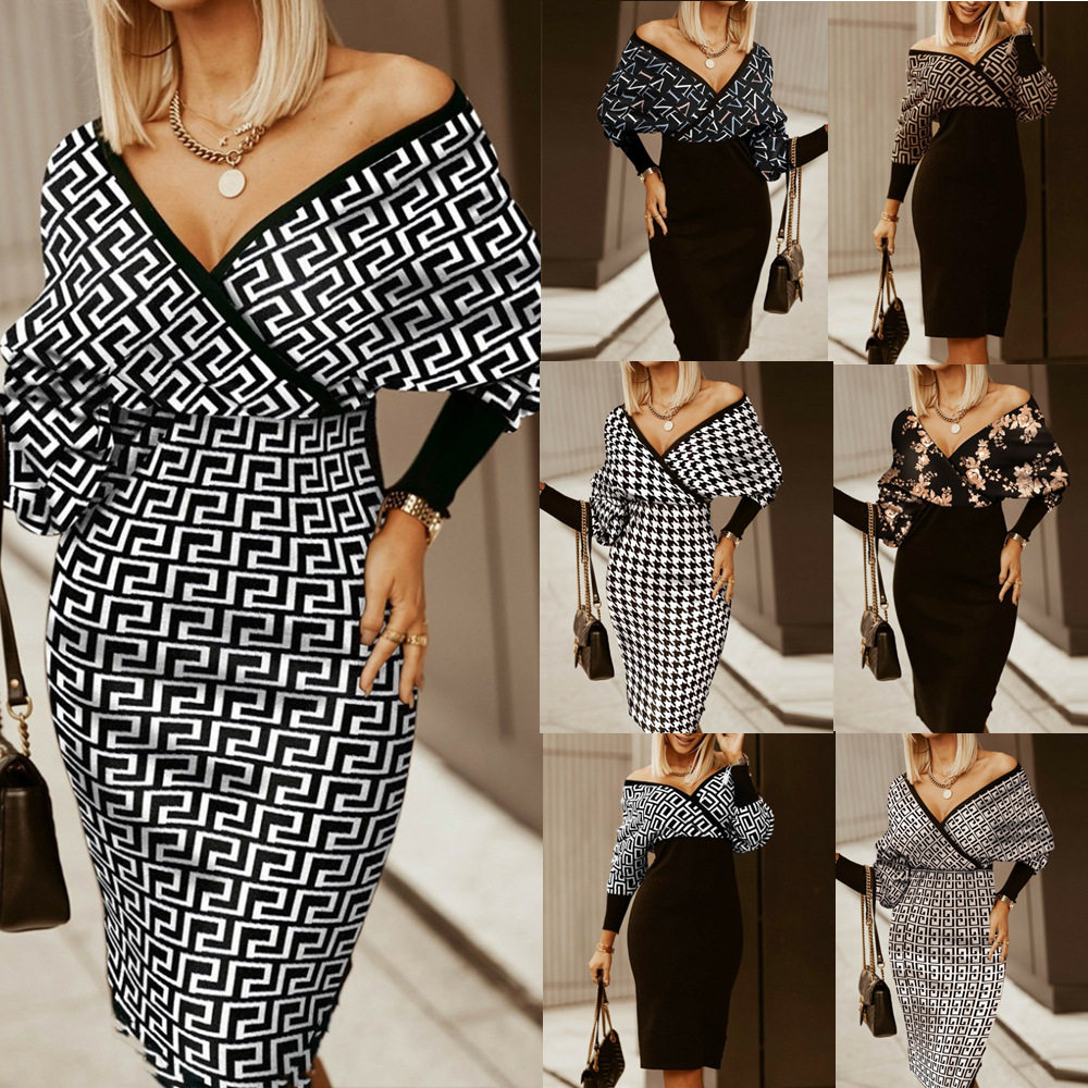 2021秋wish亚马逊V领几何