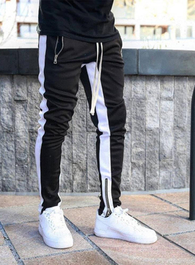 Men Jogger Pants Fitness Bodybuilding Gym Long Pants Casual