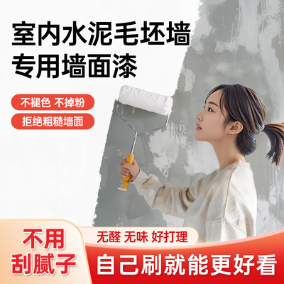 毛坯房墙面涂料室内水泥墙专用翻新乳胶漆水泥漆墙面漆自刷