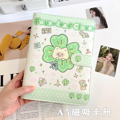 波点四叶草小猫A5卡册四宫格