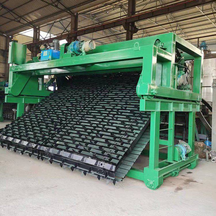 富德链板翻抛机 有机肥深槽发酵设备 畜禽粪便翻堆机