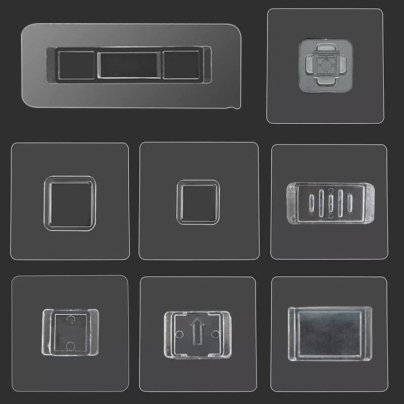 强力无痕粘钩塑料透明固定器挂钩