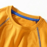 Весенний хлопковый детский лонгслив для мальчиков, осенняя белая футболка, 2022, подходит для подростков, детская одежда