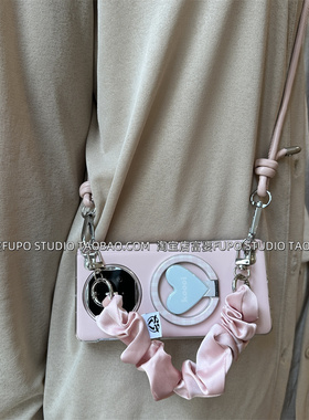 适用华为mateX7手机壳折叠屏vivo xfold5保护套xfold3Pro新款X6磁吸中轴高级感手提链条便携可斜挎气质防摔