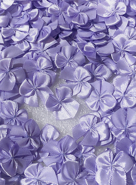 30个价宽2.3厘米紫色小蝴蝶结配件可爱手工DIY材料高颜值服装辅料