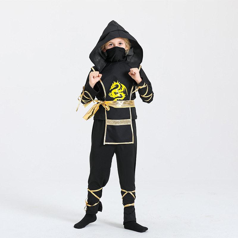 欧美火影忍者cosplay儿童武士服