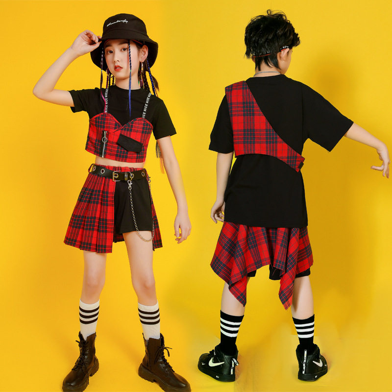 六一儿童演出服街舞套装国潮男童