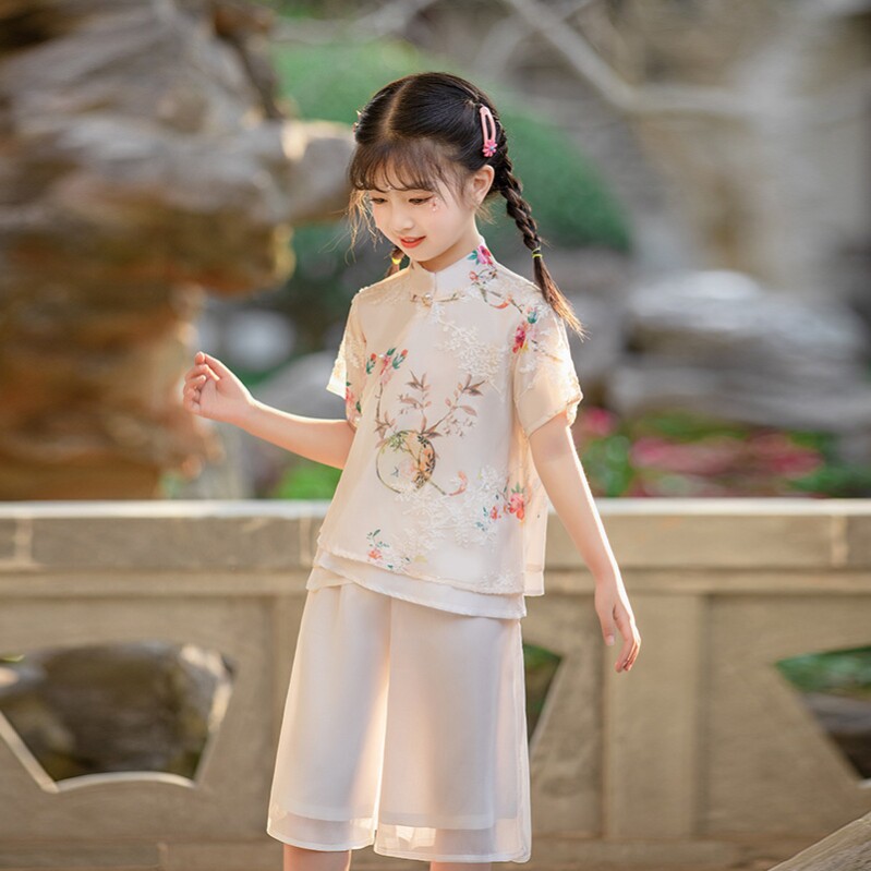 儿童汉服夏季新品女童民国风