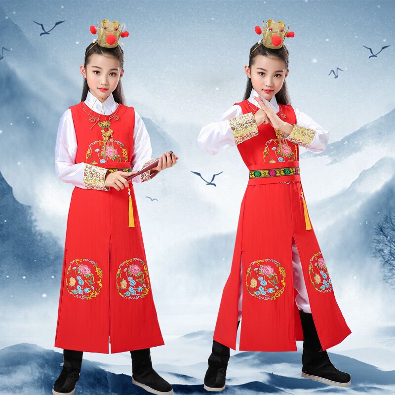 红楼梦贾宝玉汉服演出服儿童汉服男古装中国风少爷服国学表演服装