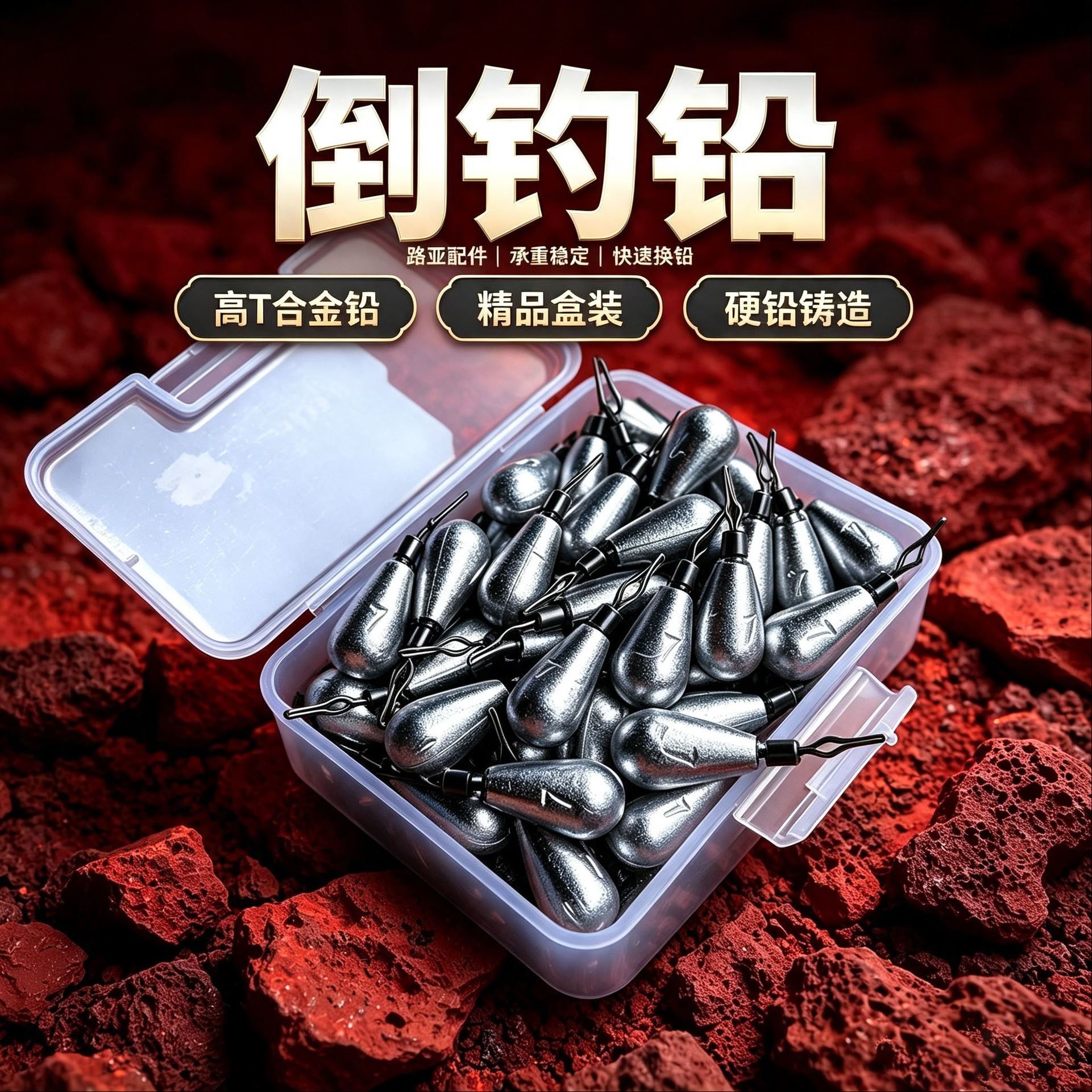 路亚倒钓铅快挂铅风筝钓图片