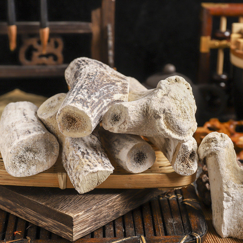 鹿角霜 中药材正品500g包邮磨鹿角霜粉 古琴灰鹿角白霜个