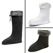 雨鞋 专用棉绒内衬棉袜水鞋 低筒中筒高筒加厚保暖加绒内里可拆卸
