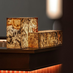 设计师售楼处样板房前台接待吧台云石台灯西班牙进口卧室床头书房